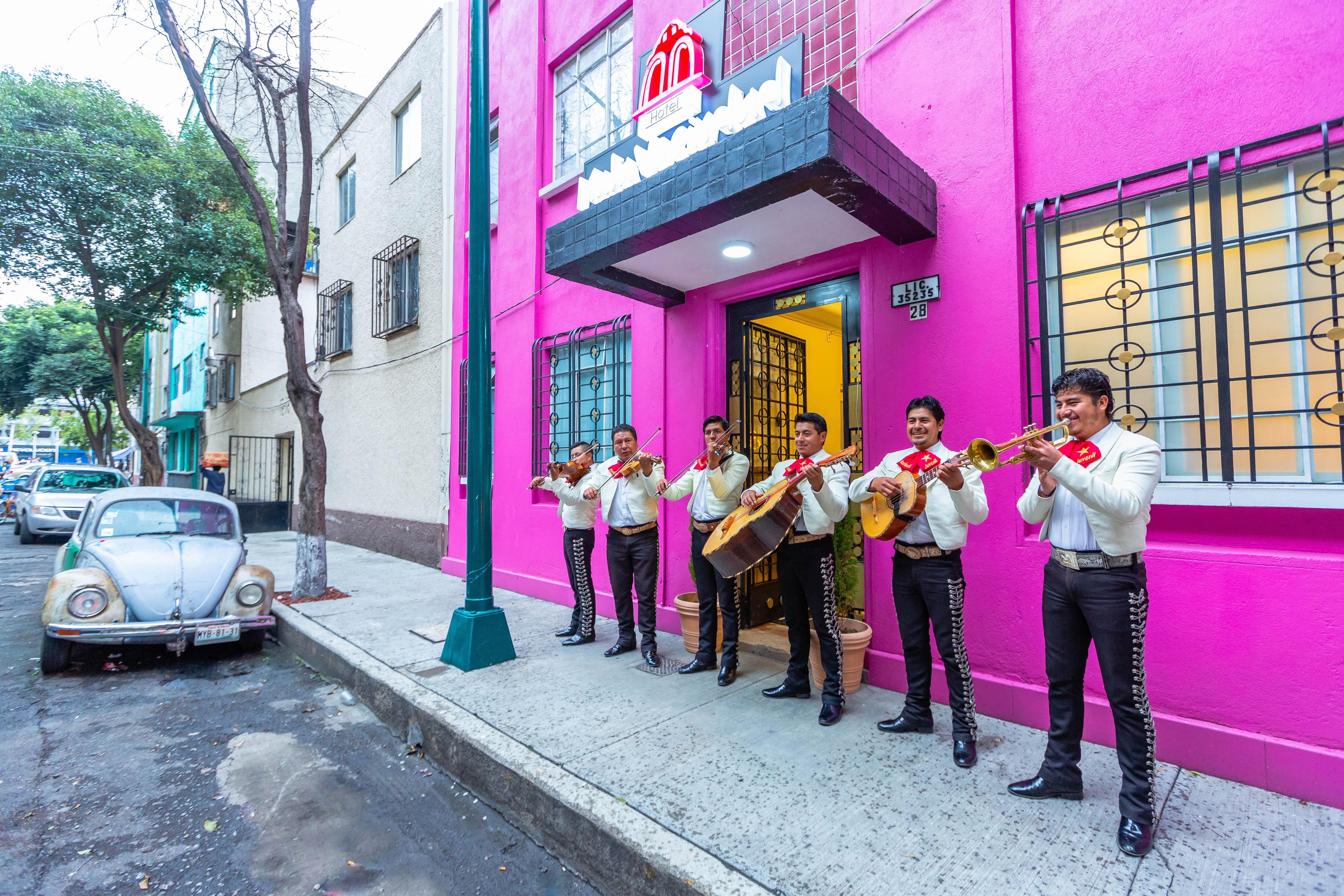 Mala Vecindad Beer Hotel Mexikóváros Kültér fotó