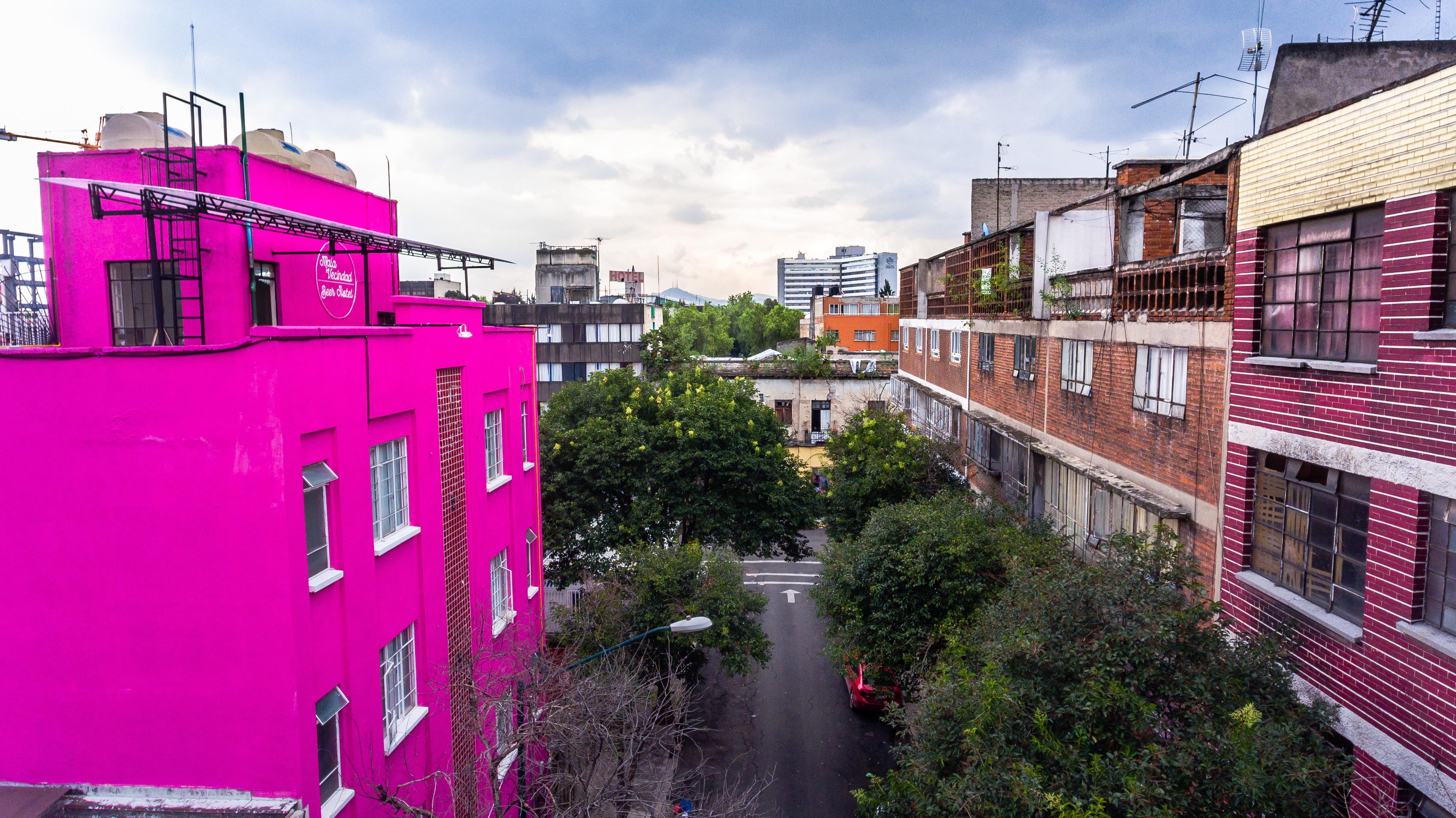 Mala Vecindad Beer Hotel Mexikóváros Kültér fotó